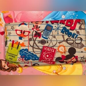 Colorful Science-Themed Disney  Wallet